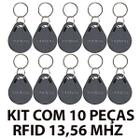 10 Chaveiros Tag Aproximação Rfid 13,56mhz Intelbras Th 1000