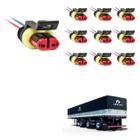 10 Conector Chicote Lanterna LED Lateral Librelato 2 vias - DW Componentes