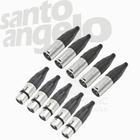 10 Conector XLR Linha 3 Polos Macho x Femea XLR