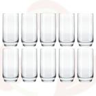 10 Copo de Vidro Lights 410ML Transparente Long Drink Suco