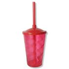 10 Copos Twister 400 Ml C/Tampa e Canudo,Lembrancinha,Festa - VG