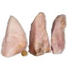 10 Cristal Rosa Pedra Pé Serrado 500g a 1kg 10 a 15cm Tipo B