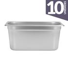 10 Cubas Inox 1/3 150M - Gourmet Mix