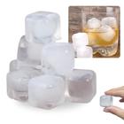 10 Cubos de Gelo Artificial Reutilizavel em Plastico Quadrado 2,5 Cm X 2,5 Cm Rio Tijucas