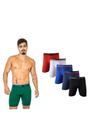 10 Cueca Boxer Microfibra Ciclista Longa