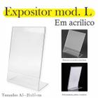 10 Display L Expositor 21X15 Acrílico Cardápio Pix Qr A5 Ver