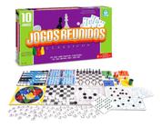 6 Jogos Clássicos- Xadrez, Dama, Dominó, Ludo, Trilha e Bingo - Top Line -  Cama Elástica RS