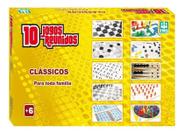 6 Jogos Clássicos- Xadrez, Dama, Dominó, Ludo, Trilha e Bingo - Top Line -  Cama Elástica RS