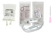 10 Kit Fluidoterapia Equipo + Agulha + Ringer Lactato 250Ml