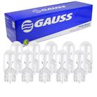 10 Lâmpada Gauss Esmagada Base Vidro W3w W2.1x9.5d 12v 3w