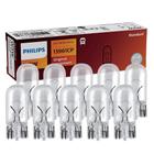 10 Lâmpada Philips Esmagada Base Vidro W5W 24v W2.1x9.5d Sinalização