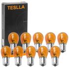 10 Lâmpada Teslla Miniatura Amarela 12V 21W BA15S 1 Polo