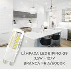 10 Lâmpadas LED Bipino G9 3,5W 127V ou 220V Luz Branca Fria/6000K Lustres Luminárias e Arandelas