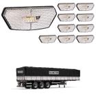 10 Lanterna Diamante Randon LED Cristal c/ Suporte - Conect - DW Componentes