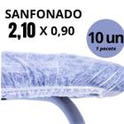 10 Lencol Desc Sanfonado C/Elastico Branco 2,10 X 0,90 Mts - Aradesc