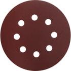 10 Lixas C/ tiras autocolantes Pluma Disco 5 Pol 125mm C/ Furo Tradestar