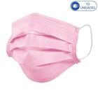 10 Máscaras Cirúrgicas Rosa Descartáveis Tripla Camada Com Filtro e Clip Nasal