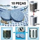 10 Pastilhas Antibactérias Limpa e Desinfeta Cesto Máquina de Lavar Roupas