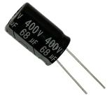 10 PÇS CAPACITOR ELETROLITICO 68X400V - 68UF X 400V - 105º