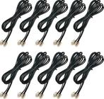 10 Pcs Cordao Liso Fone 2 Vias Rj11 Intelbras 1,8M