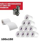 10 Peça Papel De Etiqueta P/ Impressora 100x150 Serrilha