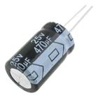 10 Peças Capacitor Eletrolítico 470Uf 25V 470 X 25 105ºc - Kentuo