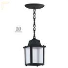 10 Pendente Pergolado Externo Vintage Colonial Preto Alz14 - Acende a Luz