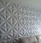 10 Placas de Revestimento 3D Floral PVC Alto Relevo 50x50cm