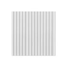 10 Placas Ripada 3D Decorativa Branca Revestimento Painel PVC Auto Relevo 50x50