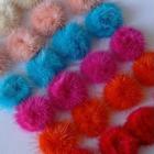 10 Pompons de pelinho de Colagem 30mm