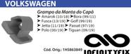 10 Presilha Grampo da Manta do Capô - VW Volkswagen Amarok Bora Fusca Golf Jetta Passat Polo - P169