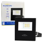 10 Refletor Holofote Led Smd 10w Branco Quente 3000k Amarelo - Blumenau Iluminação