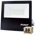 10 Refletor Led Iluminação Externa Comércio Luz Branca 6500k Bivolt 30w IP65