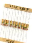 10 Resistor de Potência 750K 1W 5% Filme de Carbono