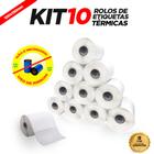 10 Rolos Etiqueta 10x15 Térmica Serrilha Zebra Argox Elgin