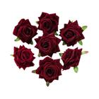 10 Rosas Artificiais para Scrapbook, Casamento, Decoração de Natal e Jardim