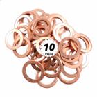 10 Un Arruela de Cobre Vedação Bujão Carter M18,3 Aba 24mm
