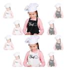 10 UN Avental Infantil Mini Chef 5 Preto + 5 Branco atacado