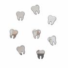 10 Unidades Espelho Decorativo Acrílico Dente Odontologia Dentista Consultório Odontológico Sorriso