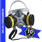 10 Unidades Mascara Respirador Facial Pintura Filtro Ácidos Quimica Gases Ácidos Filtros 1/4 Pó Vapores Poeira Névoas