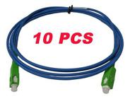 10 X Cordão Óptico Patch Cord Sc Apc Sc Apc 2m Anatel Nfe