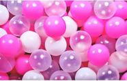 100 Bolinhas para Piscina  Rosa Pink Barbie Princesas - Não Amassa  BPA Free