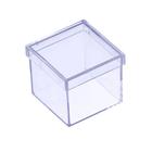 100 Caixinhas De Acrílico 5x5 Transparente - Belas cores