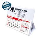 100 Calendários Pvc de Mesa Personalizado com 12 Folhas 12x16