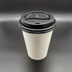 100 Copos de Papel Biodegradável para Café com Tampa - bebida quente e fria