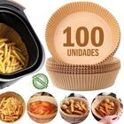 100 Forros De Papel Airfryer Tapete Antiaderente Para Forno 27X19X4,5