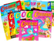 100 Kit Revistas Livrinhos Colorir Desenho Cor Infantil Atividades Pintar Lembrancinha Festa Prenda