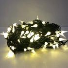 100 Lâmpadas Pisca Pisca Formato Bico Luz De Led Natal Branco Quente