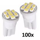 100 Leds Pingao T10 8 Branco Smd Pingo Luz W5w 1026 Automoti