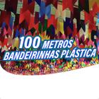 100 Metros Bandeirinha Festa Junina Plástico Decoração